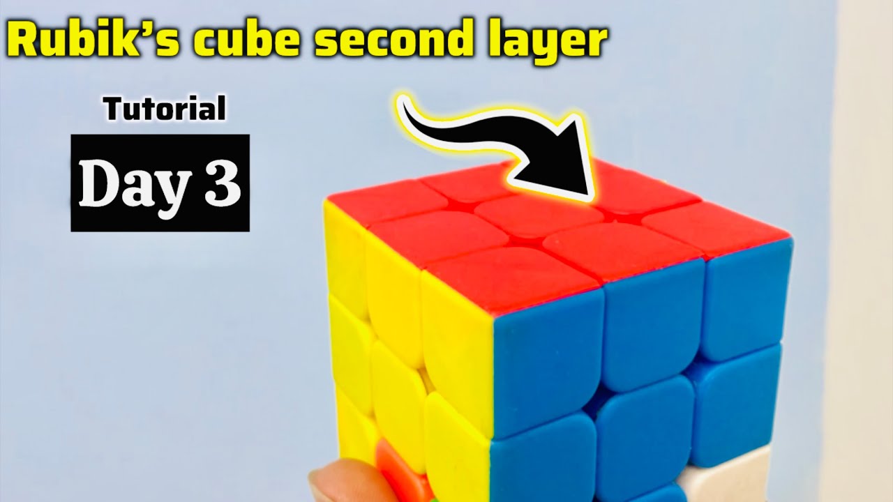 How to solve second layer in rubik’s cube | rubik’s cube tutorial  part 3 | 