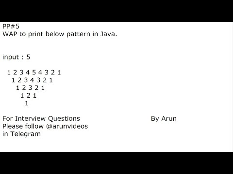 PP#5WAP to print below pattern in Java. #javapyramid #javapattern #pattern #pyramid #patterns