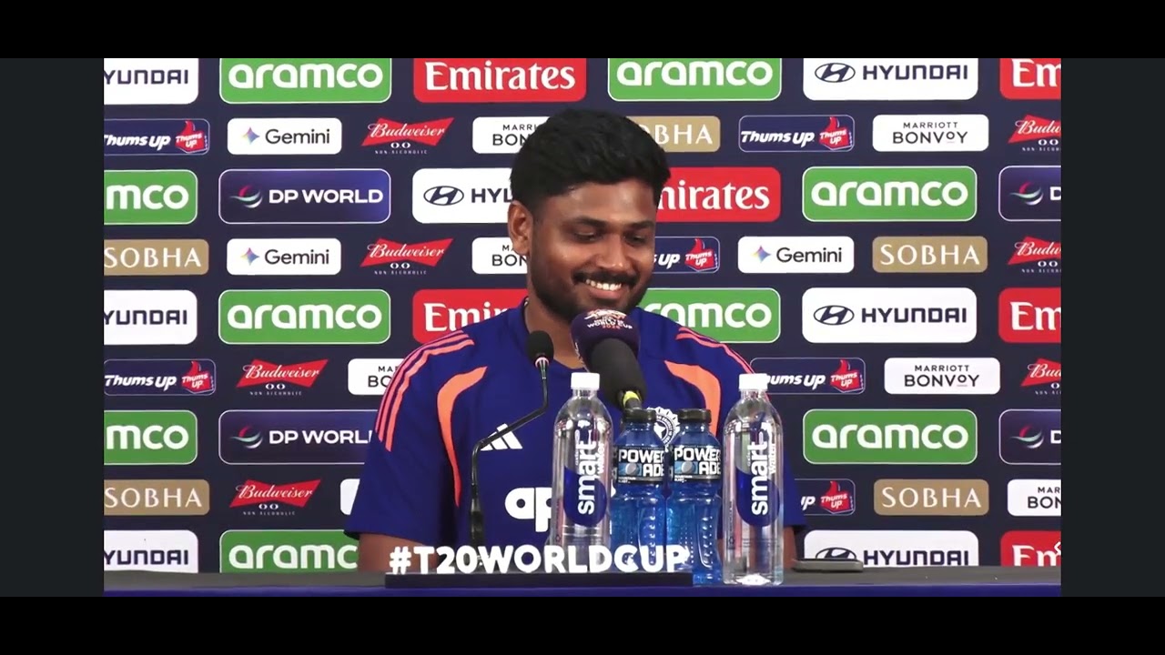 SANJU PRSS CONFERENCE #cricket #indiancricketteam #sanjusamson #kerala #indincricket #t20worldcup 