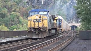 Amtrak, CSX, MARC, BNSF and PV's at Harpers Ferry