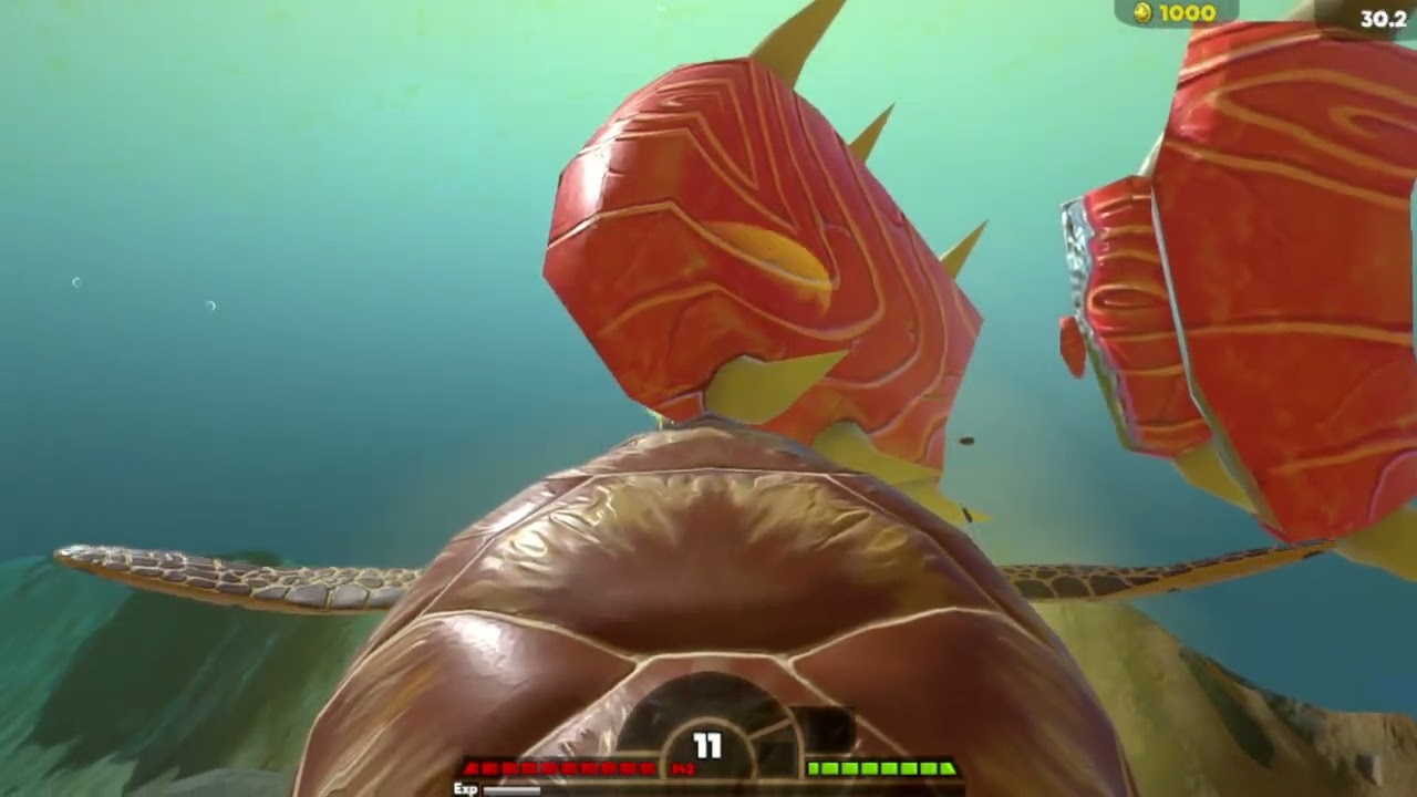 Feed & Grow  Fish Baby Sea Turtle Vs Megalodon