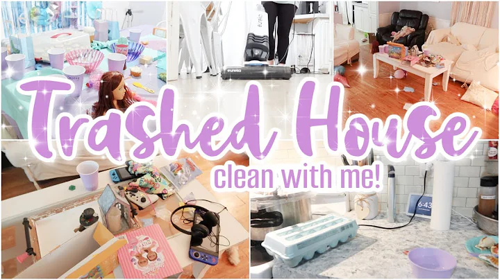COMPLETE DISASTERTRASHED HOUSE CLEAN WITH ME!  CLE...
