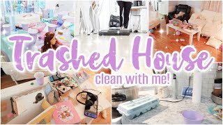 ✨COMPLETE DISASTER✨TRASHED HOUSE CLEAN WITH ME! \\\\\\\\ CLEANING MOTIVATION \/\/ SUNDAY RESET