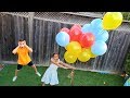 Heidi pretend play fun playtime with color balloons