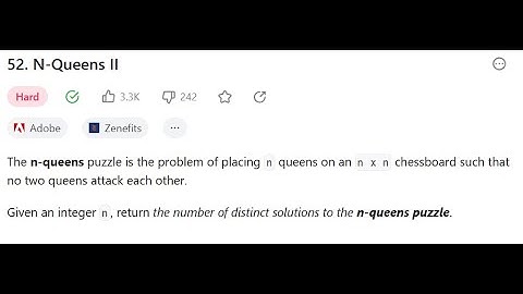 52. N-Queens II
