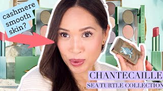 🌊 CHANTECAILLE SEA TURTLE - COOL & 4 LIP CHICS TRY ON 🌊 CASHMERE SMOOTH SKIN TREND🌊