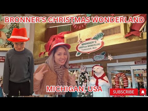 THIS PLACE IS HUGE 😱🫢😲. FAMILY DAY TRIP TO @BronnersChristmasWonderland #vacation #asmr #family