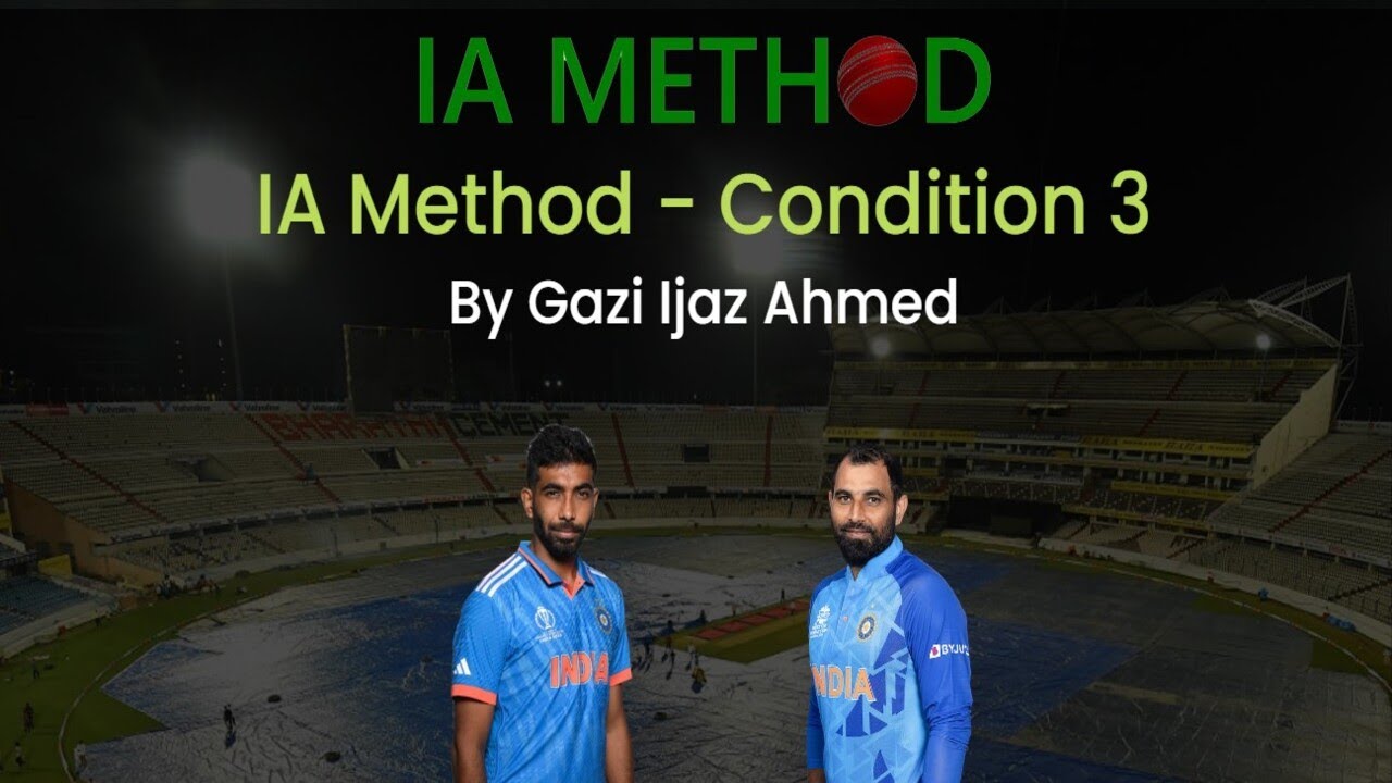 Condition 3 of IA METHOD | DLS Method | Cricket | IPL | World Cup 2024 | KKRvsSRH | INDvsPak | 0px