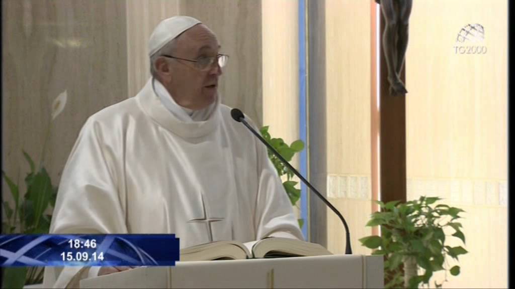 Il video dell'omelia di Papa Francesco a Santa Marta di oggi - YouTube