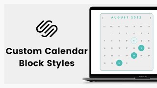 How to customize a calendar in Squarespace // Squarespace calendar block tutorial