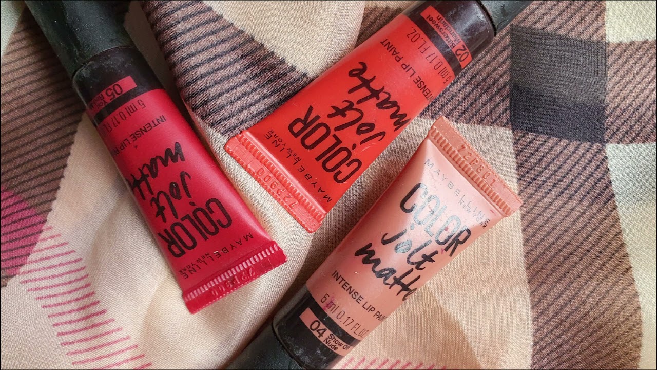 *MY FAV THREE*MAYBELLINE Color Jolt Matte Intense Lip paint! 