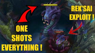 Rek'Sai EXPLOIT BUG / SCRIPT MELTS EVERYTHING to %3 HP | LEAGUE OF LEGENDS