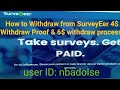 How to Withdraw from SurveyEer || Very Easy Process || 4$ withdraw Proof || stay with us Regular