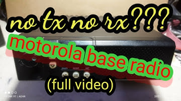 no tx no rx ??? motorola base radio repair [full video]