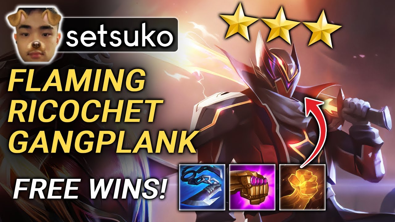 Learn how Setsuko plays Flaming Ricochet Gangplank! | TFT Set 8 - YouTube