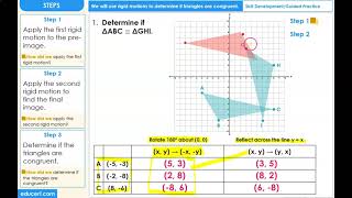 Lesson 12.6 - Congruent Triangles using Rigid Motions (Skill Development)