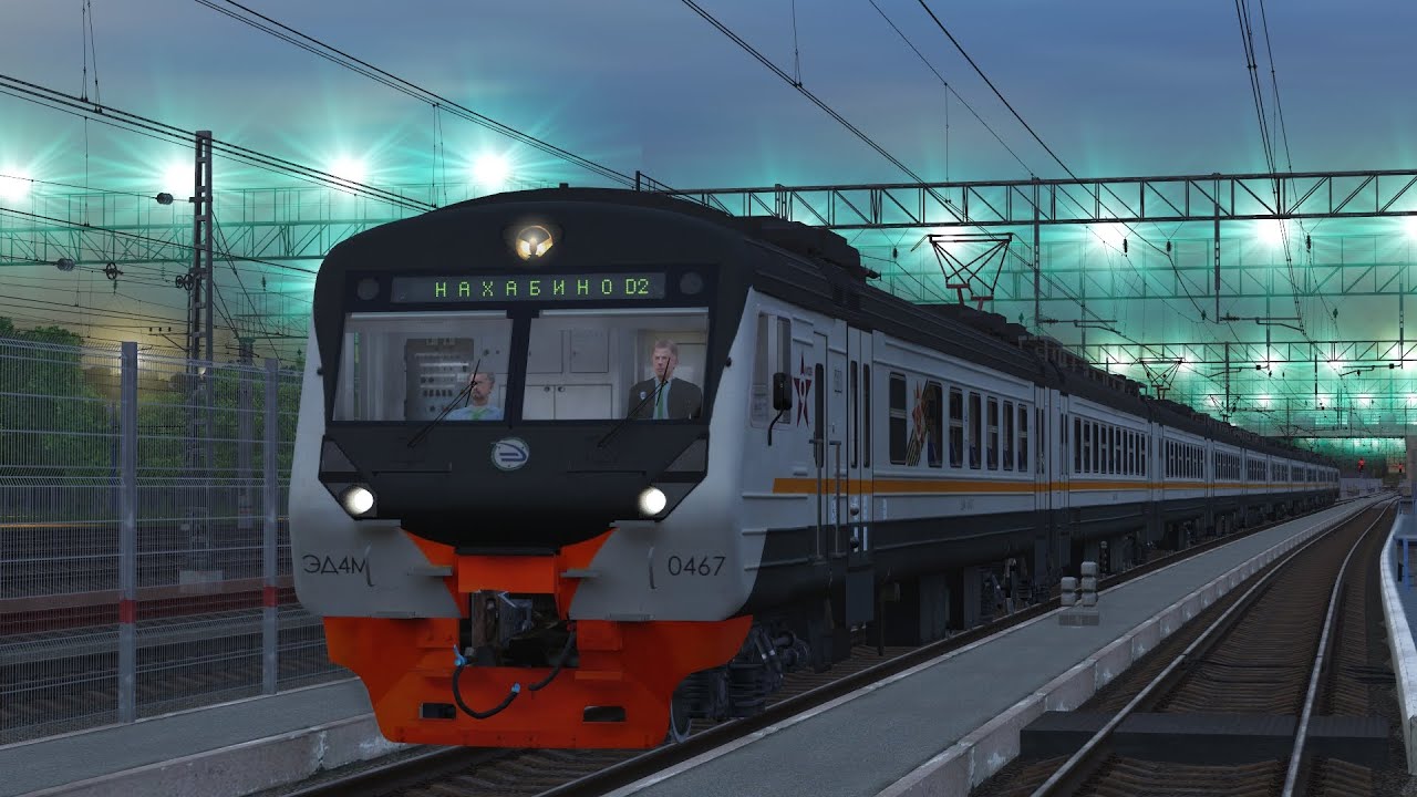 Вечерняя поездка от Подольска до Мск-Курская D2 | Trainz Simulator 2019