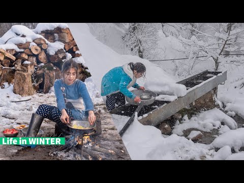 Village life in Winter at Talesh Mountains Episode One