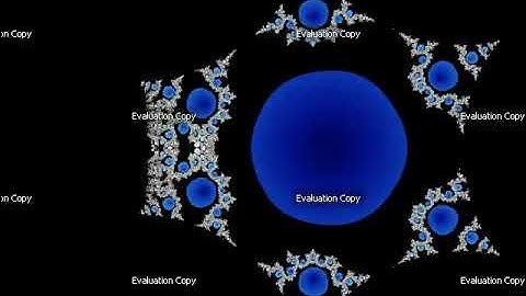 Mandelbrot set powers from -5 to 5.