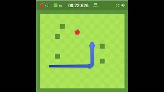 Google Snake Speedrun Wall Mode Slow 25 Apples 1 Apple Standard 1:05.535s [PB]