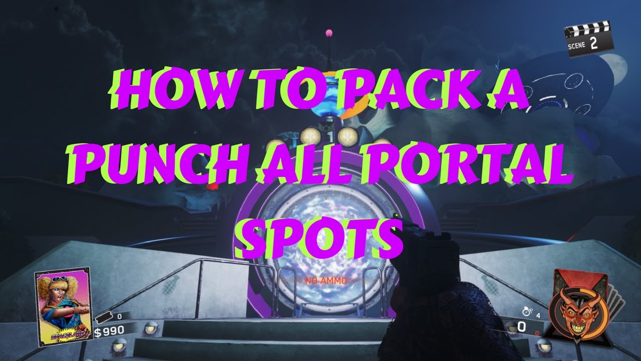 HOW TO OPEN PACK A PUNCH ZOMBIES IN SPACELAND ALL PORTAL SPOTS - YouTube