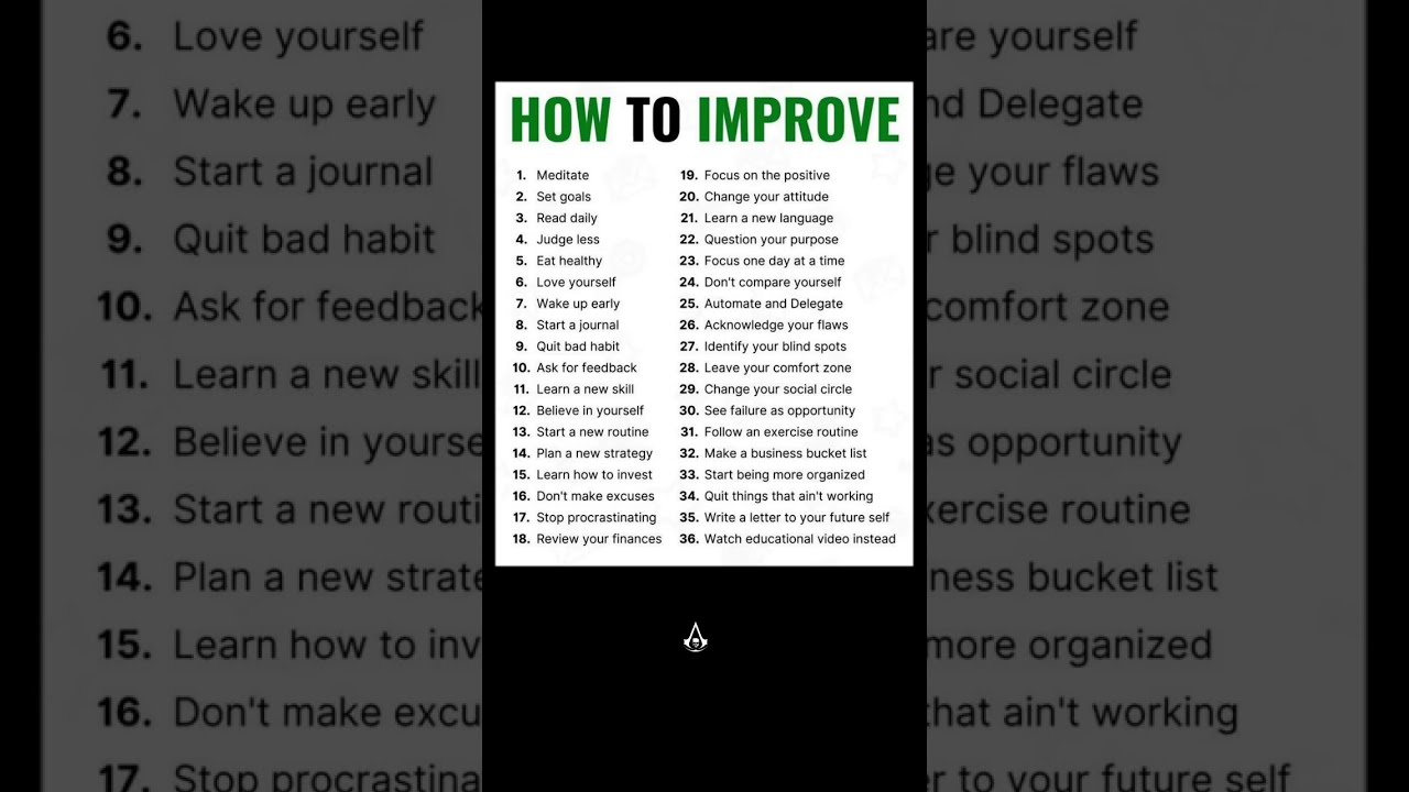  How To Improve Yourself Every Day Life Changing Tips Selfimprovement Shortvideo