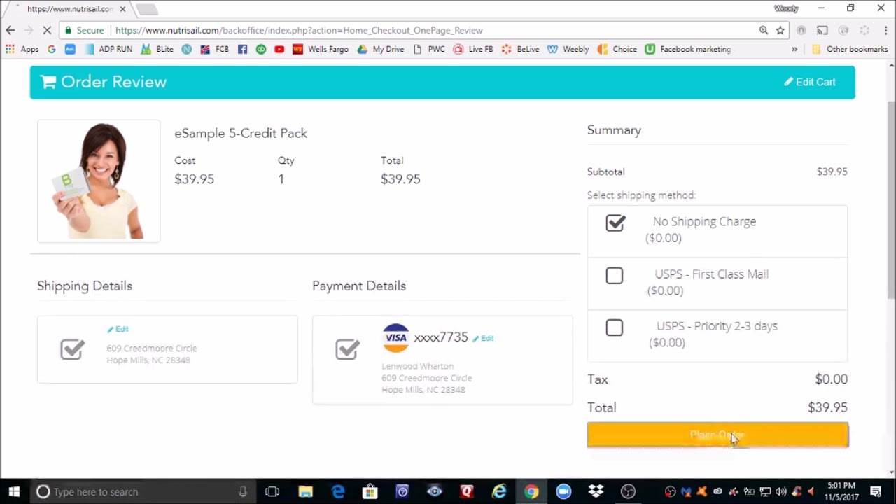 Nutrisail How to order and send a E-Sample