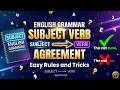 Subject Verb Agreement One Shot | English Grammar Complete Class