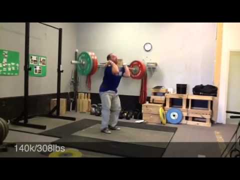 Travis Cleans Front Squat From Yesterday 