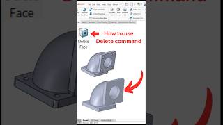 How to use delete command in SolidWorks #solidworks #shorts #How to