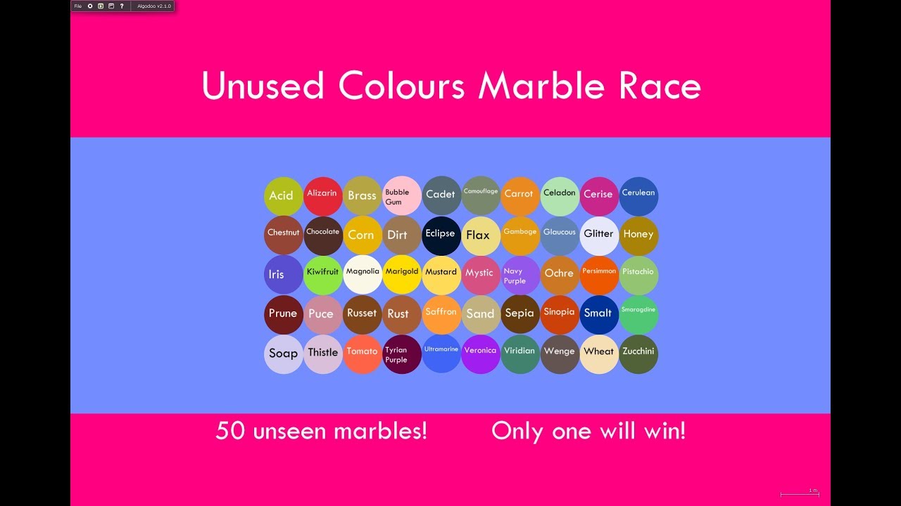 Unused Colours Marble Race Part 2/2 YouTube