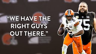 Joel Bitonio and Amari Cooper “We have the right guys out there.” | November 24, 2023