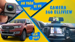 Ford Everest lắp camera 360 và màn hình DVD Elliview V5S