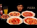 BACON CHEESE PIZZA EATING SHOW