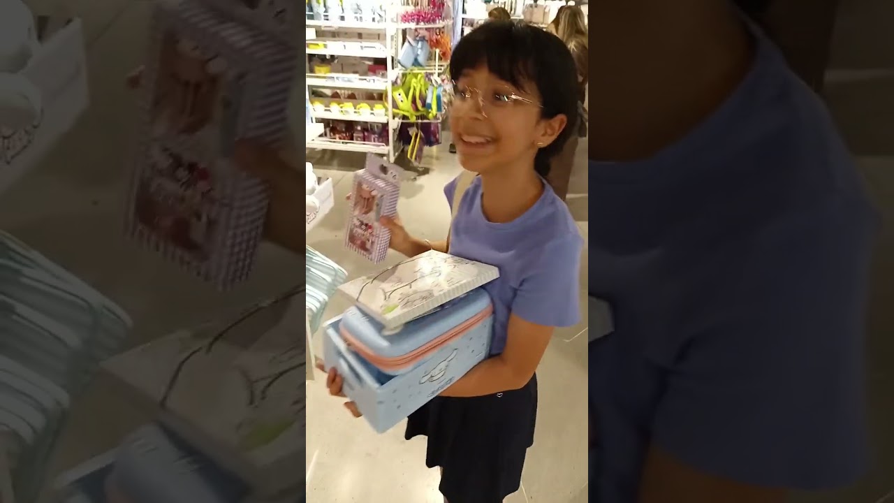 Comprando todo del color azul en Primark 