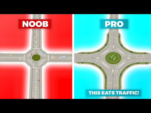 How to Build the Best Roundabout in Cities: Skylines 2 | This eats traffic! class=