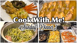 COOK SUNDAY DINNER WITH ME! Smothered Chicken + Easy Comfort Food