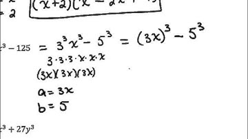 Factoring the Sum and Difference of Two Perfect Cubes - 6.5