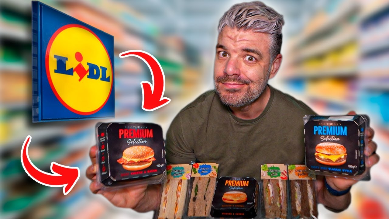 PROBANDO TODAS las HAMBURGUESAS PREPARADAS y SÁNDWICHES de LIDL🍔🥪 *COMIDA RÁPIDA de SUPERMERCADO*