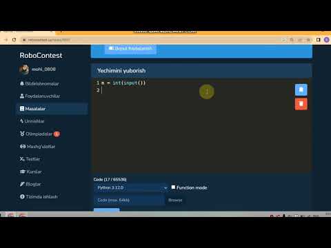 Robocontest #0007 masala.  ||Python||
