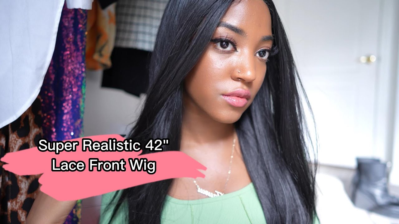 This Is Some Celebrity Hair! 😍 Harlem125 HD Lace Front Wig 5" Deep Part LH090 X-Long Straight 42"