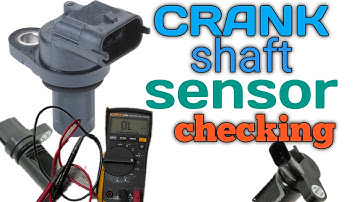 Crankshaft sensor testing with multimeter