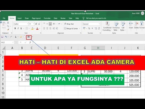 CARA MENGGUNAKAN CAMERA DI EXCEL || DI EXCEL ADA CAMERA TERSEMBUNYI APA ...