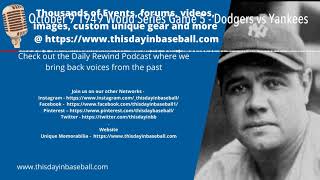 October 9 1949 World Series Game 5 - Dodgers vs Yankees