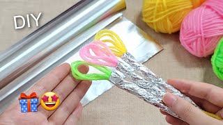 INCREDIBLE!! How to make money with aluminum foil and yarn at home - Amazing recycling craft ideas