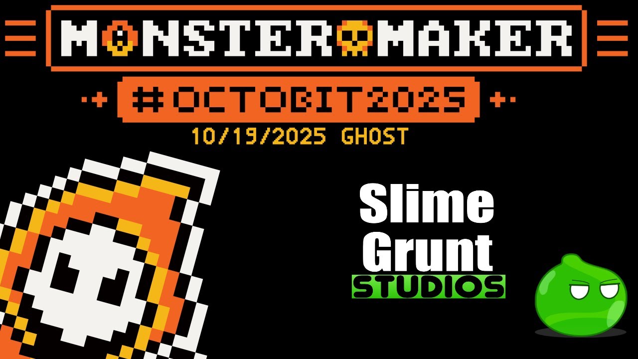 Pixel Art Timelapse – Monster Maker Design | Octobit 2025 Day 19: Ghost