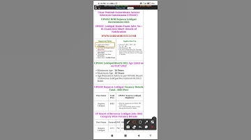 UP Lekhpal notification out/Lekhpal exam date जारी/up lekhpal online form date 2021 #upsssc #shorts