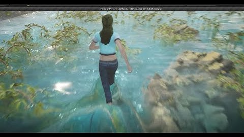 Interactive Water reacting to character in Unreal engine 4