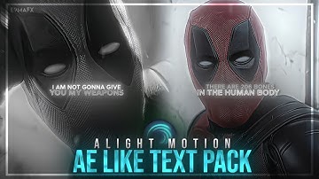 Mind Blowing Text Animation Like After Effects in Alight Motion | E9ma Editz ✅