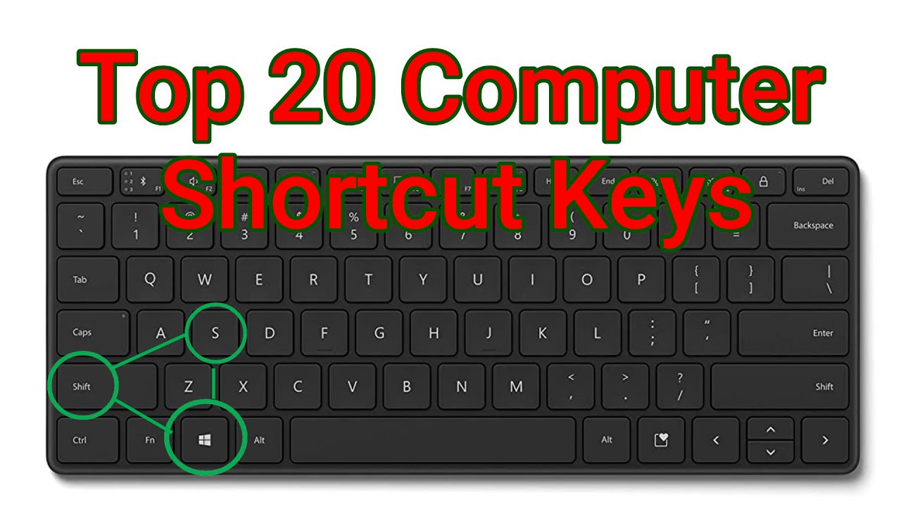 Top 20 Computer Keyboard Shortcut Keys | Most Useful Keyboard Shortcuts ...
